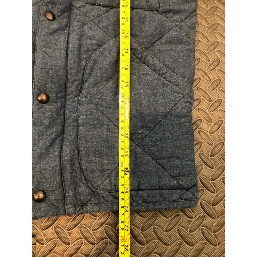 J.Crew Sussex Quilted Jacket Mens XS Blue B0596 Thermore Insulated Utility